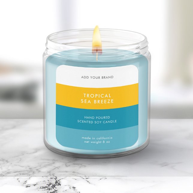 Custom Colours Modern Colour Block Product Label (Creator Uploaded)