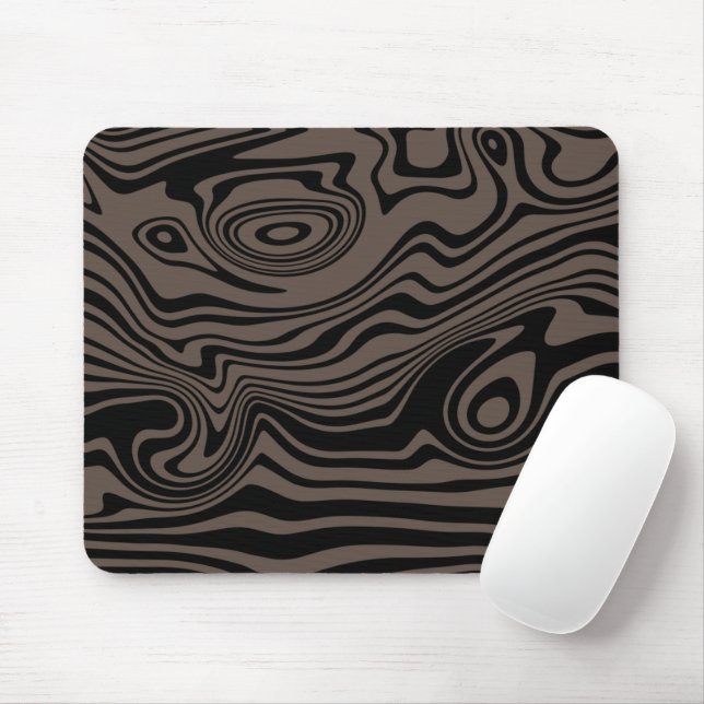 Custom Colours Mouse Pad with Abstract Waves (With Mouse)