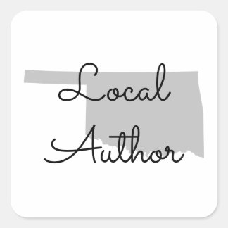 Custom Colours Oklahoma Local Author Square Sticker
