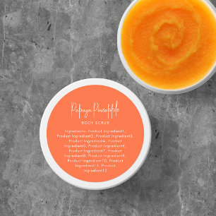Custom Colours Script Minimalist Ingredients Label