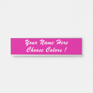 Custom Colours , Text and Font Personalised Your Door Sign