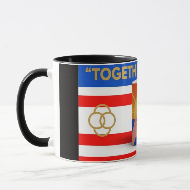 Custom Combo Mug – Colour Rim & Handle Cup (Left)