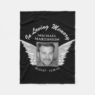 Custom Comforting Photo Memorial Blanket