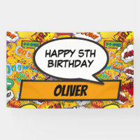 Custom Comic Book Superhero Birthday Party