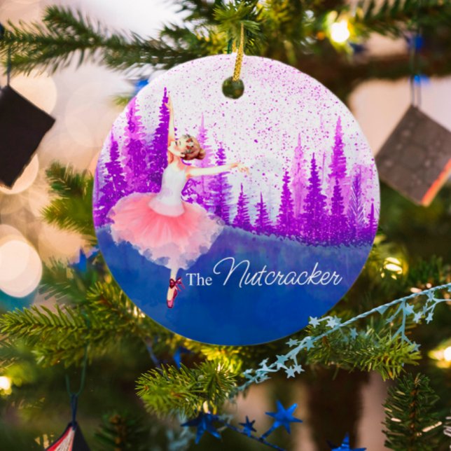 Custom commemorative Nutcracker Ballet keepsake Ceramic Tree Decoration (Creator Uploaded)