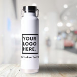 Custom Company Add Text  Logo Personalised Water Bottle<br><div class="desc">Add your logo and text to this Custom Company Personalised Water Bottle. This custom company copper vacuumed water bottle is a breeze to edit! Message me with any questions! No upcharge for printing multiple colours.</div>