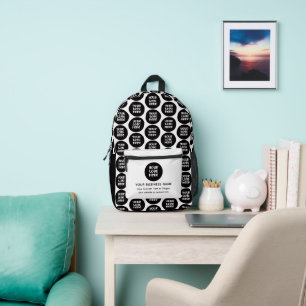 Custom Company and Business Logo  Printed Backpack