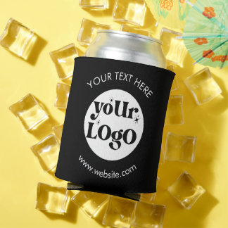 Custom Company Branded Business Logo Can Cooler