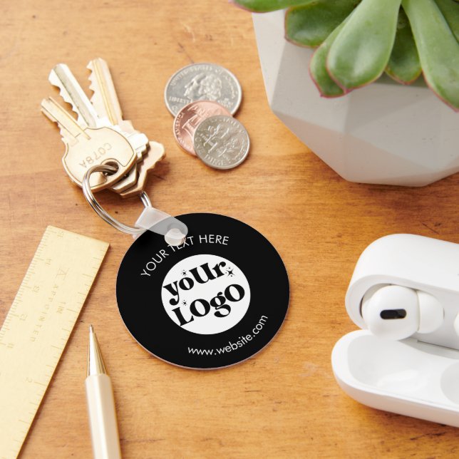 Custom Company Branded Business Logo Key Ring (Desk)