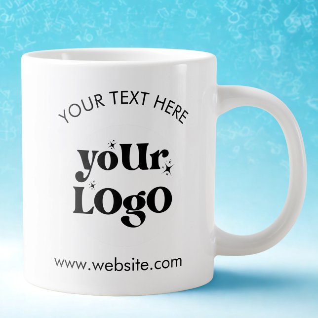Custom Company Branded Business Logo Large Coffee Mug (Creator Uploaded)