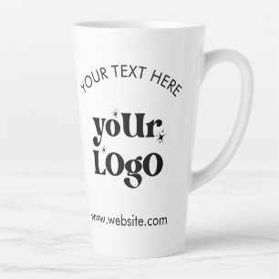 Custom Company Branded Business Logo Latte Mug