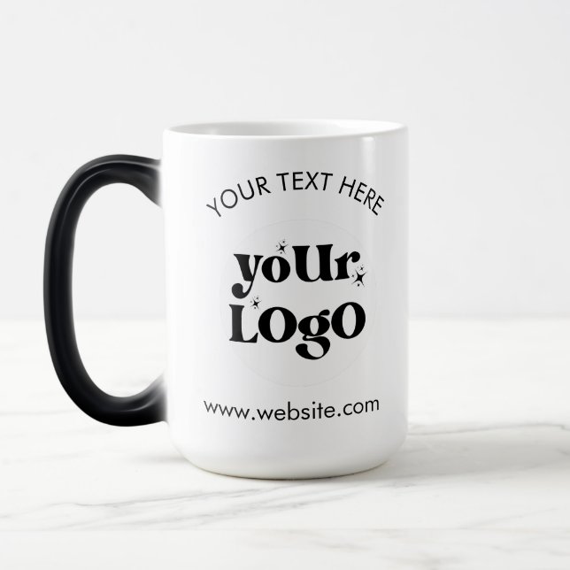 Custom Company Branded Business Logo Magic Mug (Left)