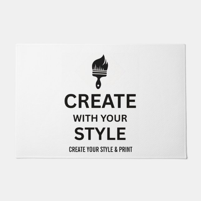 Custom Company Branded Minimalist doormat (Front)