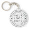 Custom Company Business Circle Logo Keychain