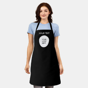Custom Company Business Logo Add Text Template Apron