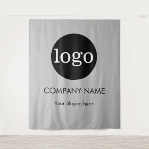 Custom Company business Logo Backdrop For Events Tapestry