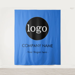 Custom Company business Logo Backdrop For Events Tapestry