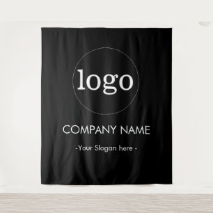 Custom Company business Logo Backdrop For Events Tapestry
