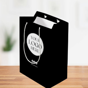 Custom Company Business Logo Branding Promotional Medium Gift Bag