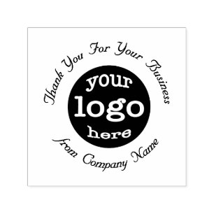 Custom Company Business Logo Elegant Thank You Self-inking Stamp