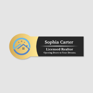 Custom Company Business Logo Employee Magnetic  Name Tag