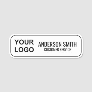 Custom Company Business Logo Employee Magnetic Name Tag
