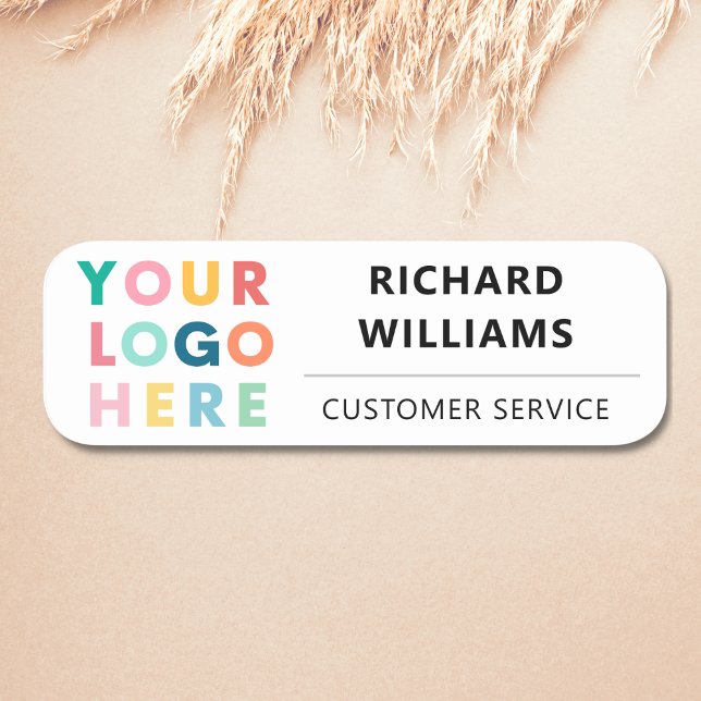 Custom Company Business Logo Employee Magnetic Name Tag (Creator Uploaded)
