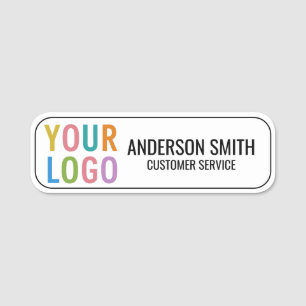 Custom Company Business Logo Employee Magnetic Name Tag