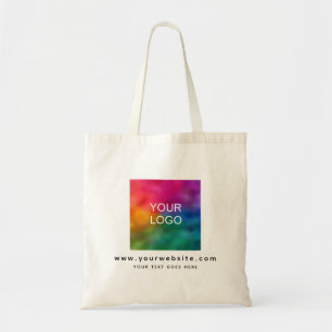 Custom Company Business Logo Here Promotional Tote Bag