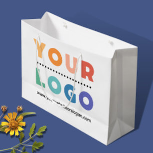 Custom Company Business Logo Large Paper Gift Bag