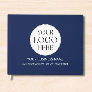 Custom Company Business Logo Modern Professional Guest Book