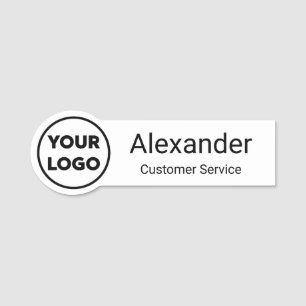 Custom Company Business Logo Name Job Title Tag