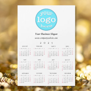 Custom Company Business Logo Office 2025 Calendar