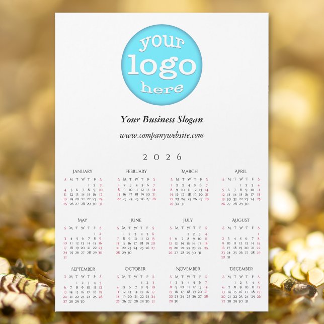 Custom Company Business Logo Office 2026 Calendar (Custom Company Business Logo Office 2026 Calendar)