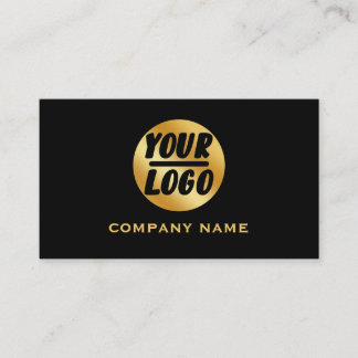 Custom company Business Logo Professional black  Card