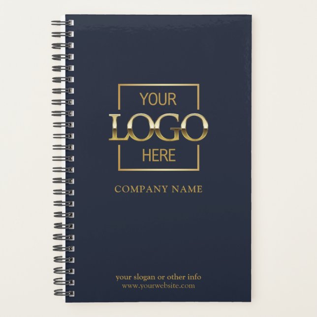 Custom Company Business Logo Promotional Branding Planner (Front)
