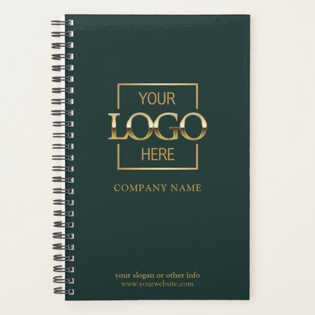 Custom Company Business Logo Promotional Branding Planner (Front)