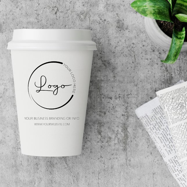 Custom Company Business Logo Promotional Paper Cups (Creator Uploaded)