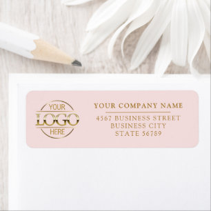 Custom Company Business Logo Return Address Label