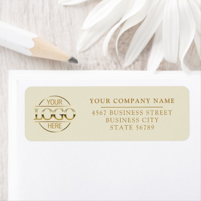 Custom Company Business Logo Return Address Label (Insitu)