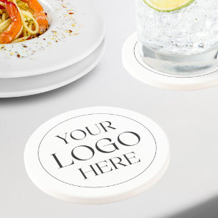 Custom Company Business Logo Simple Coaster