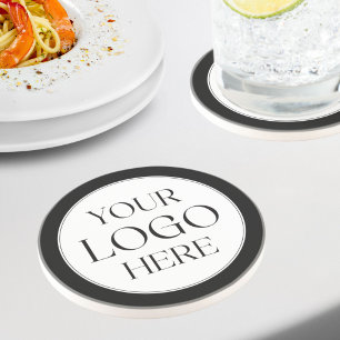 Custom Company Business Logo Simple Coaster