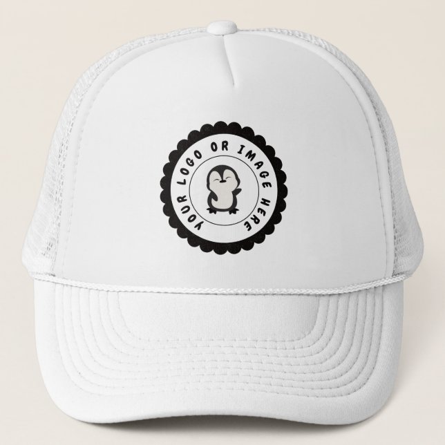 Custom Company Business Logo Trucker Hat (Front)