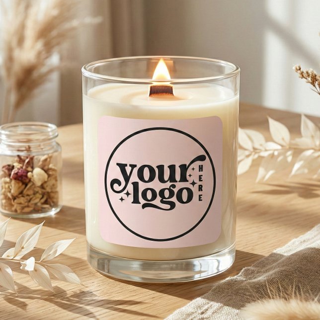 Custom Company Business Your Logo Here Square Sticker (Custom Company Business Your Logo Here Square Sticker)