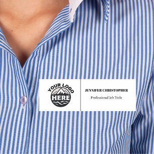 Custom Company Employee Name Tag with Your Logo