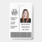 Custom Company Employee Photo Name Barcode Logo ID