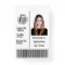 Custom Company Employee Photo Name Barcode Logo ID