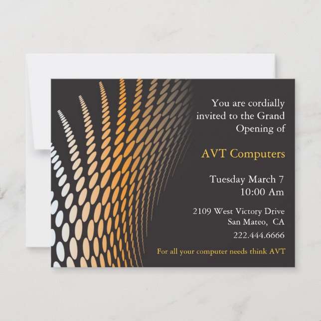 Custom Company Invitation (Front)