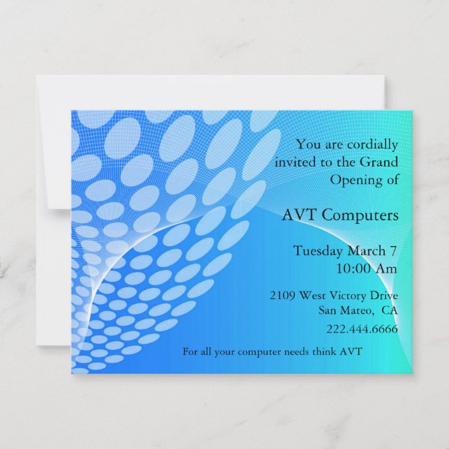 Custom Company Invitation (Front)
