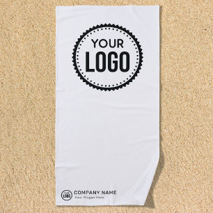 Custom Company Logo And Slogan With Promotional Beach Towel